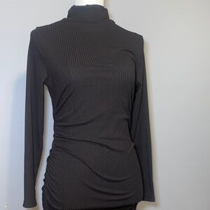 Hollister Black Ribbed Knit Top